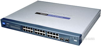 高清經典 深入剖析Cisco Linksys SR2024網絡交換機的硬朗外觀